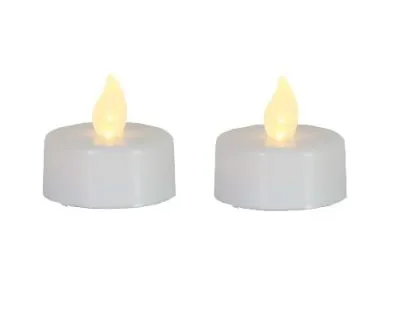 Produktbild von Best Season LED-Teelicht "T-Light" 2 Stück, flackernd weiss,  incl. Batterien, 066-06