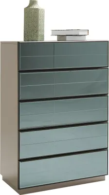 Zdjęcie produktu dla Spiegel Front Kommode Schränke Grauer Hochschrank Spiegel Sideboard Luxus design