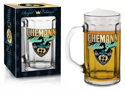 Bierpul 0,5 l für Ehemann, im Geschenkkarton, Geschenkidee