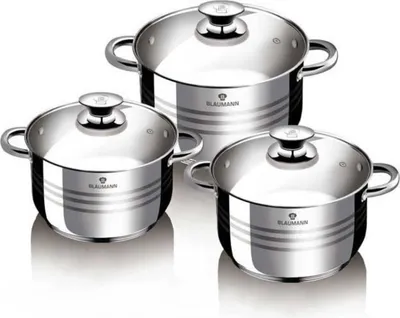 Produktbild von Blaumann 3-teilige Gourmetlinie-Pfanne Set