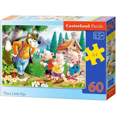 Immagine prodotto di I tre porcellini di Castorland, puzzle 60 pezzi