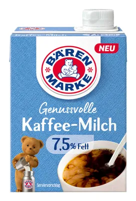 Produktbild von Bärenmarke Genussvolle Kaffee Milch 7,5% 340 g