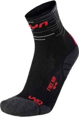 Produktbild von UYN Free Run Laufsocken black/red 35-38