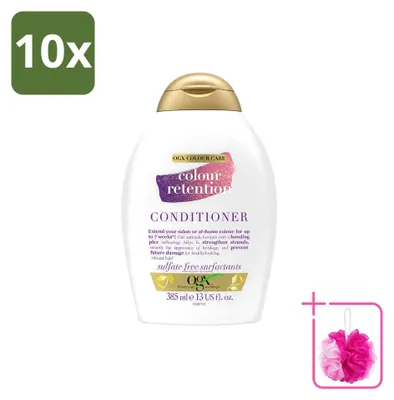 Imagen del producto de 10 acondicionadores OGX para el cuidado del cabello teñido, 385 ml cada uno. Paquete económico con 10 unidades