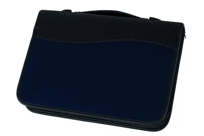 Produktbild von Konferenzmappe A4 schwarz blau Ringbuchmappe AVANTI mit Schreibblock