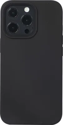 Produktbild von Mobigear Rubber Touch iPhone 14 Pro Silikon Hülle Backcover - Schwarz