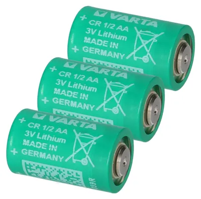 Zdjęcie produktu dla 3x Varta Lithium 3V Bateria CR 1/2AA VKB 6127 101 301 950mAh