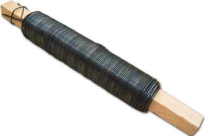Produktbild von Draht am Stiel, schwarz, Durchmesser 0,8 mm, 100 g