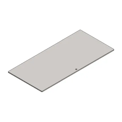 Produktbild von Heizgasumlenkplatte 400x188x4mm (Stahl) passend für Hark **