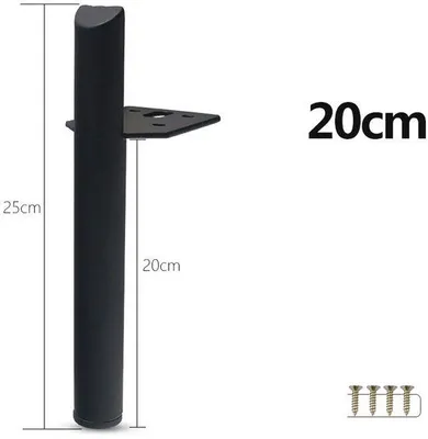Produktbild von Salontafelstütze Schwarz 20cm Holz