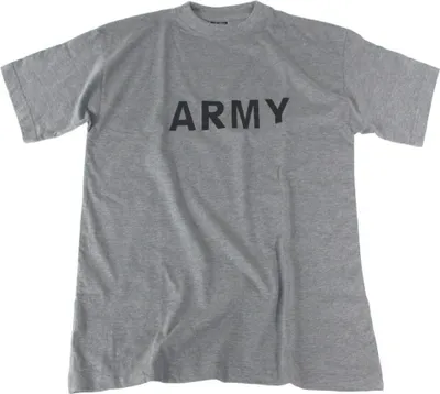 Produktbild von MFH T-Shirt, bedruckt, "Army", grau