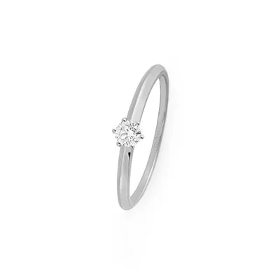 Produktbild von Ring 54 - Weißgold 585 - Brillant 0,10ct