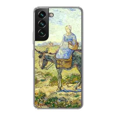 Produktbild von MuchoWow® Handyhülle Schutzhülle Hülle für Samsung Galaxy S22 Bauernpaar geht zur Arbeit - Vincent van Gogh Silikon Softcase Handy Hülle - Mobiltelefonhülle