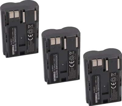 Produktbild von EXTENSILO 3x Akku kompatibel mit Canon MV530i, MV500i, MV500, MV650i, MV630i, MV600i, MV550i, MV730i, MV700i, MV700 Kamera (1600 mAh, 7,4 V, Li-Ion)