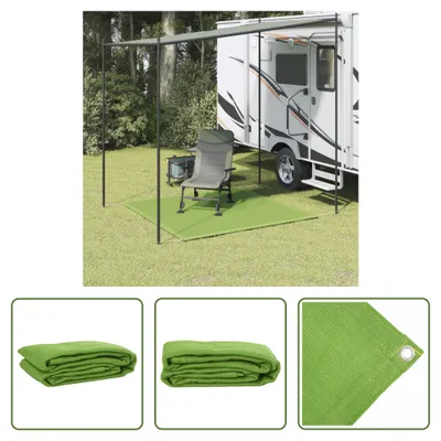 Obrázek produktu pro The Living Store Stanový koberec světle zelený 200x200 cm HDPE