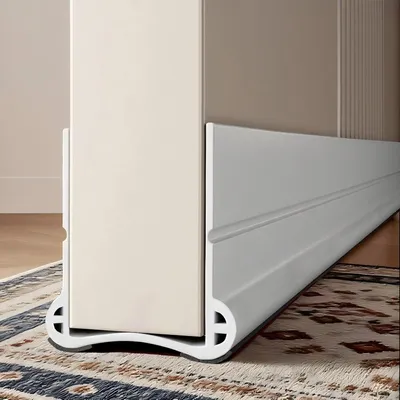 Obrázok produktu pre Dverová zarážka 93 cm, biela, samolepiace silikónové tesnenie dverí, pre dvere