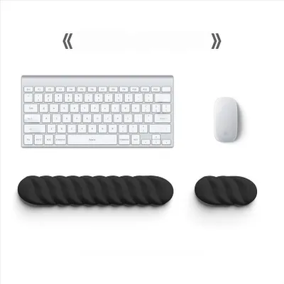 Obrázek produktu pro INF Ergonomická opěrka zápěstí klávesnice a podložka pod myš pro úlevu od únavy rukou Černá