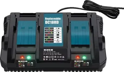 Obrázek produktu pro Nabíjecí baterie, kapacita 6,0 Ah, široká kompatibilita, nabíječka 6A