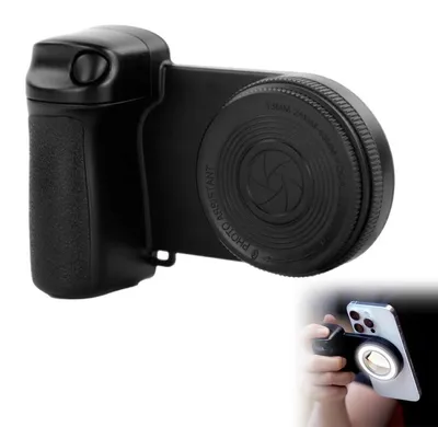 Produktbild von Magnetisches Selfie-Ringlicht mit Bluetooth-Fernbedienung – CRI95+, 120° Ausleuchtung, 750mAh, für iPhone– Für MagSafe & alle Smartphones