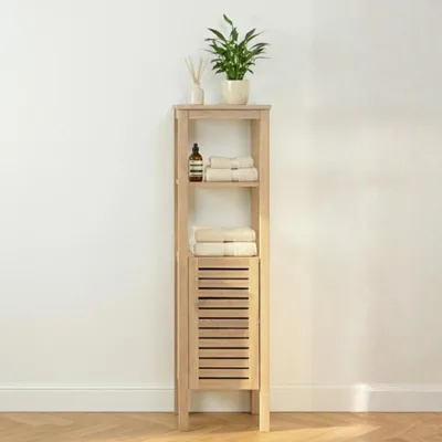 Produktbild von TALIX 170 cm freistehende Badezimmersäule aus Eiche