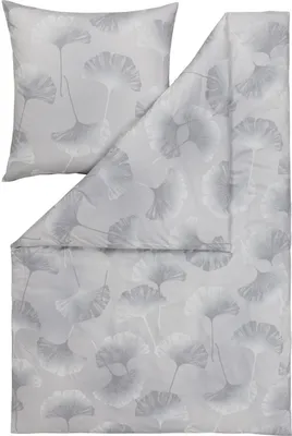 Produktbild von Estella Bettwäsche Mako-Interlock-Jersey Isabella  Farbe platin Größe 155x200cm + 80x80cm