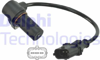 Produktbild von DELPHI SS11081 Kurbelwellensensor Impulsgeber für OPEL Astra H Caravan (A04) 220mm