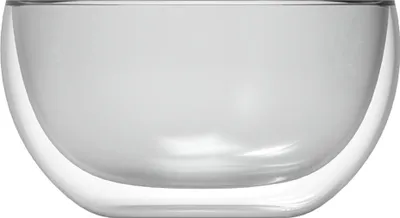 Image de lot de 2 bols en verre à double paroi 220ml - L'élégance parfaite pour vos desserts Anthracite