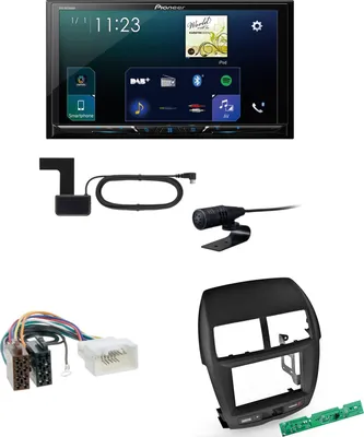 Produktbild von Pioneer SPH-DA230DAB CarPlay Android Auto Einbauset für Mitsubishi ASX bis 2014