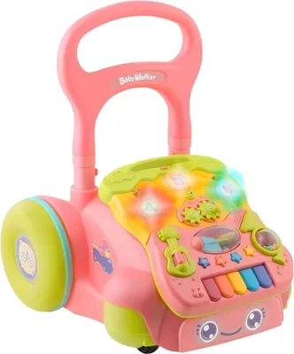 Obrázek produktu pro Ricokids RK-744 Vzdělávací chodítko s hudbou 2v1, růžové