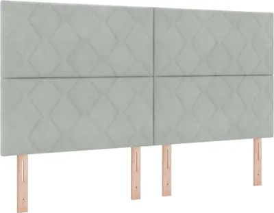 Immagine prodotto di vidaXL Testiera grigio chiaro 180 cm velluto
