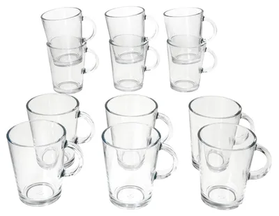 Zdjęcie produktu dla Ritzenhoff Coredo 12 szklanek do herbaty z uchwytem 250ml H10,5cm