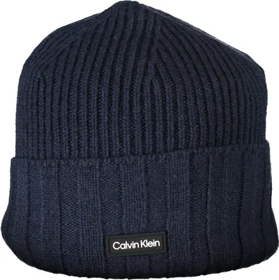 Zdjęcie produktu dla CALVIN KLEIN BLUE BEANIE FOR MEN : Kolor - Niebieski, Rozmiar - UNI Rozmiar: UNI Kolor: Niebieski