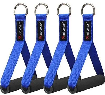 Productafbeelding van Weerstandsbanden met handgrepen - 4-delige set voor fitness