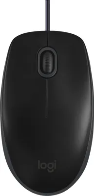 Produktbild von Logitech B110 Silent, Beidhändig, Optisch, USB Typ-A, 1000 DPI, Schwarz