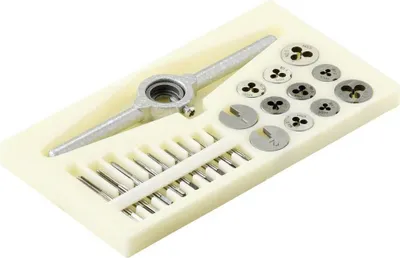 Obrázek produktu pro TOOLCRAFT TO-7106694 30dílná sada jednobřitých závitníků HSS M1, M1.1, M1.2, M1.4, M1.6, M1.8, M2, M2.2, M2.5