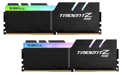 Zdjęcie produktu dla G.Skill Trident Z RGB F4-3200C16D-16GTZR, 16 GB, 2 x 8 GB, DDR4, 3200 MHz, 288-pin DIMM, Czarny