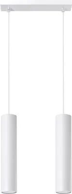 Produktbild von Hängeleuchte LAGOS 2 weiß 2xGU10 10W Stahl 90x6x30cm Sollux Lighting