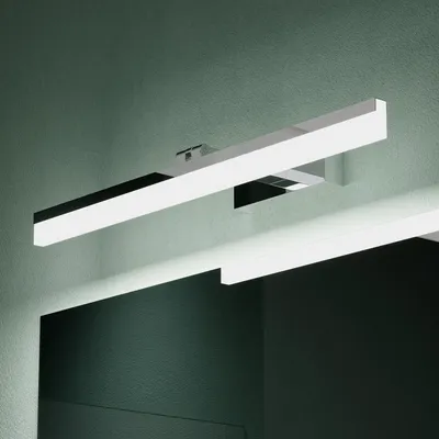 Produktbild von Mai & Mai Spiegelleuchte 60cm LED Badlampe | Spiegellampe, 6000K Badezimmer Lampe | 180° Drehbar Chrom 9W Luxaris