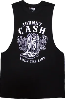 Obrázok produktu pre Johnny Cash - Top "Walk The Line" pre mužov/dámy Uni RO13497 (M) (Black)