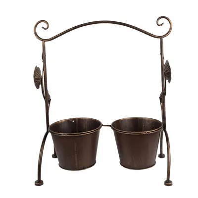 Obrázek produktu pro Květináč Clayre & Eef 40x20x47 cm Hnědá litina