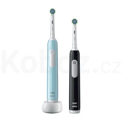 Produktbild von Oral-B | Electric Toothbrush | Pro Series 1 Duo | Rechargeable | For adults | Number of brush heads included 2 | Number of teeth brushing modes 3 | Blue/Black