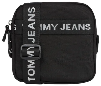 Immagine prodotto di Borsa a tracolla Tommy Jeans da uomo, modello Essential Reporter, taglia media, multicolore (nera)