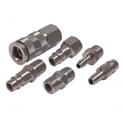 Produktbild von FERM 6 teiliges Luftschlauchverbindungen Set Metall ATA1025