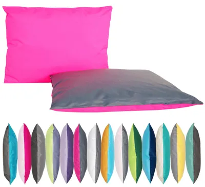 Produktbild von JACK 2-farbiges Wende Outdoor Lounge Kissen 30x50cm Dekokissen inkl. Füllung Wasserfest Sitzkissen Garten Stuhl, Farbe:Anthrazit - Pink