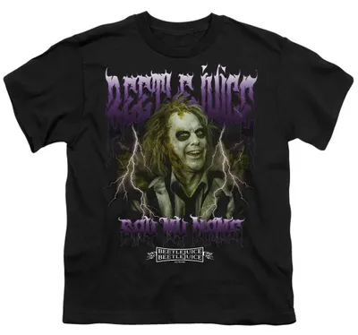 Obrázok produktu pre Tričko s motívom Beetlejuice, model TV36889, pre deti (veľkosť 140-146), čierna farba