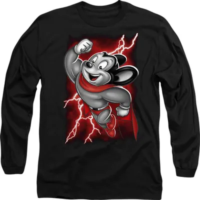 Obrázok produktu pre Mighty Mouse - Tričko "Mighty" pre mužov/dámy Uni TV9421 (M) (Čierna)