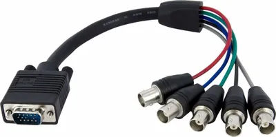 Obrázek produktu pro StarTech.com VGABNCMF1, 0,3 m, VGA (D-Sub), 5 x BNC, Samec, Samice, Přímý