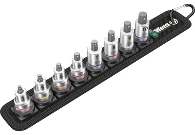 Obrázek produktu pro Wera 05003971001, Sada zdířek, 3/8", Metrický, 8 hlava/hlavy, 3,4,5,6,7,8,9,10 mm