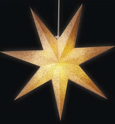 Produktbild von Emos DCAZ07, Leichte Dekorationsfigur, Gold, Weiß, Papier, IP20, E14, AC