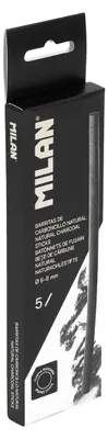 Productafbeelding van Koolstiften, 5 stuks, 15 cm, synthetisch rubber